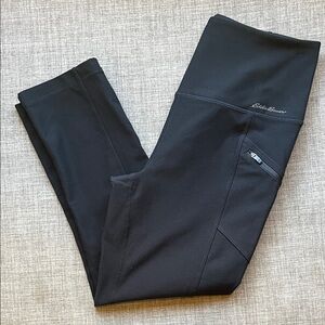 Eddie Bauer Black Athletic Capri Pants Leggings Small